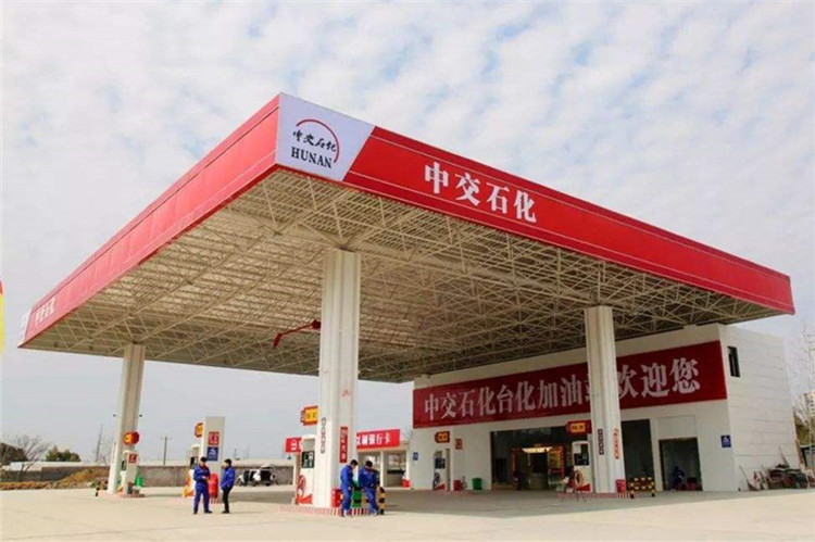 广安加油站钢结构网架案例6